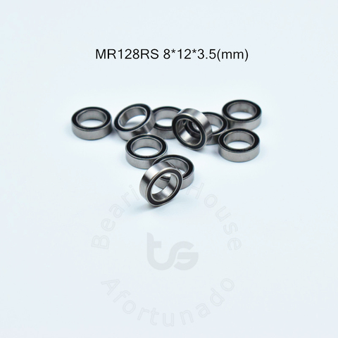 MR128RS 8*12*3,5 (mm) 10piecesfree envío ABEC-5 de Metal sellado miniatura minirodamiento MR128 MR128RS rodamiento de acero cromado ► Foto 1/6