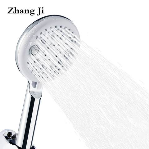 ZhangJi baño ducha de lluvia cabeza ABS alta presión con cromo-placa ducha boquilla 11,5 cm gran Panel baño ducha cabeza ► Foto 1/6