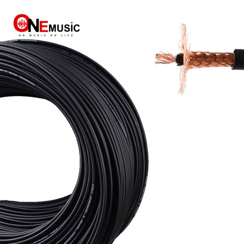 Núcleo interno de PVC de 10M y 4MM, 28/0, 12OFC + PE conductivo + Braid112/0,10 OFC, Cable de guitarra negro ► Foto 1/6