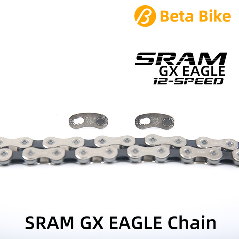 SRAM GX EAGLE-cadena de 12 velocidades para bicicleta de montaña, eslabones de 126 L con conector de bloqueo de potencia para piñón libre de cassette 12 s ► Foto 1/2