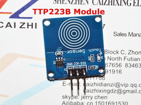 Sensor Digital TTP223B módulo Interruptor táctil módulos Interruptor táctil capacitivo para Arduino azul/Somos el fabricante ► Foto 1/4