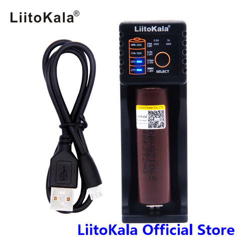 LiitoKala-cargador de batería de Lii-100 + LiitoKala HG2, batería de litio 18650 original, 3,7 V, 3000 mAh, novedad ► Foto 1/6