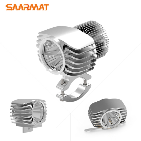 SAARMAT-faro externo LED para motocicleta, 18W, 6W, 15W, 10W, blanco, alto/bajo, DRL, foco, luces antiniebla ► Foto 1/6