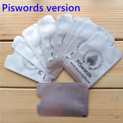 Funda de protección NFC anti RFID para tarjeta de crédito segura, protección ATM para tarjeta IC, bloqueador de soporte, 10 Uds. ► Foto 1/2