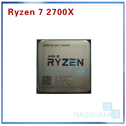 AMD-procesador de CPU Ryzen 7 2700X R7 2700X, 3,7 GHz, ocho núcleos, hilo sineen, 16M, 105W, YD270XBGM88AF, enchufe AM4 ► Foto 1/1