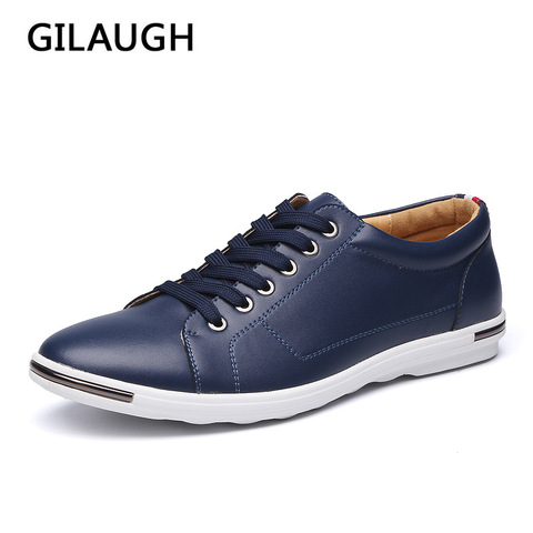 GILAUGH nuevo estilo clásico zapatos casuales para hombres, zapatos de diseñador Simple de moda para hombres, zapatos cómodos ligeros de talla grande ► Foto 1/6