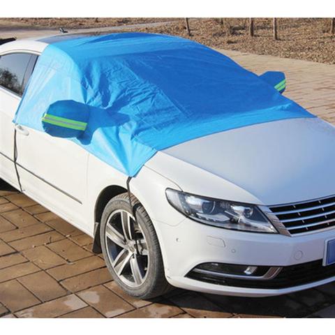 Cubierta impermeable para parabrisas de coche, cubierta protectora para parasol con Protector para espejo retrovisor, cubiertas para parabrisas de coche y SUV ► Foto 1/6