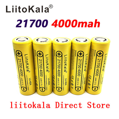 LiitoKala-batería li-ni de descarga con tasa de 5C, Lii-40A, 21700, 4000mah, 3,7 V, 40A, 3,7 V, 30A ► Foto 1/6