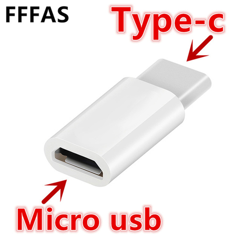 Adaptador de cable micro USB tipo C USB 3.1 FFFAS hembra a tipo C macho convertidor cargador USB-C para Xiaomi Mi6 Huawei P9 P10 Letv 2 ► Foto 1/6