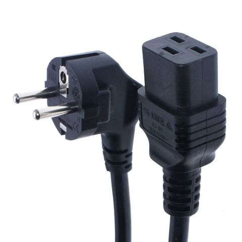 Cable de alimentación Schuko europeo CEE7/7 a IEC C19 PDU, 1,8 m, cable de distribución de energía Schuko, cable de alimentación C19 para APC,PDU,UPS ► Foto 1/1