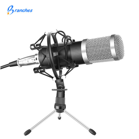 BM-800 Kit profesional de micrófono con condensador: micrófono para ordenador + soporte antigolpes + tapa de espuma + Cable As BM 800 micrófono BM800 ► Foto 1/6