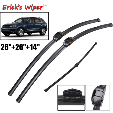 Erick-limpiaparabrisas delantero LHD limpiaparabrisas para VW Touareg, de 26 parabrisas frontal 