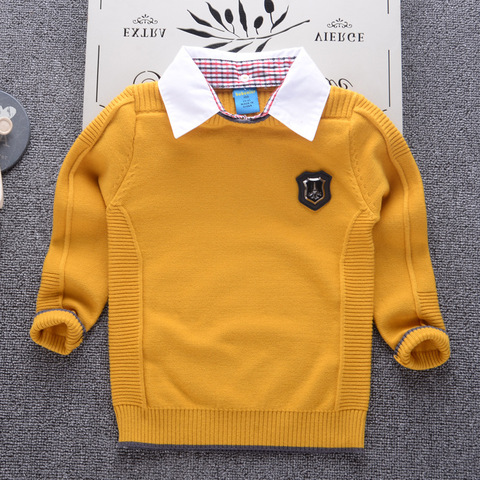 Suéter de algodón con cuello vuelto para niños, chaquetas de punto gruesas para invierno ► Foto 1/6