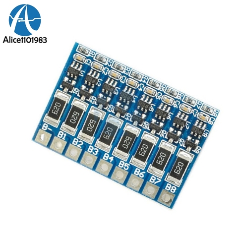 Placa de protección de función de equilibrio 8S 33,6 V 4,2 V 66mA 8S Li-ion batería de litio 18650 baterías módulo equilibrado BMS PCB ► Foto 1/1