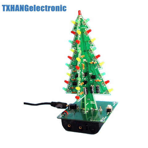 Árboles de Navidad Kit con luz LED DIY profesional rojo verde Flash LED circuito ► Foto 1/1