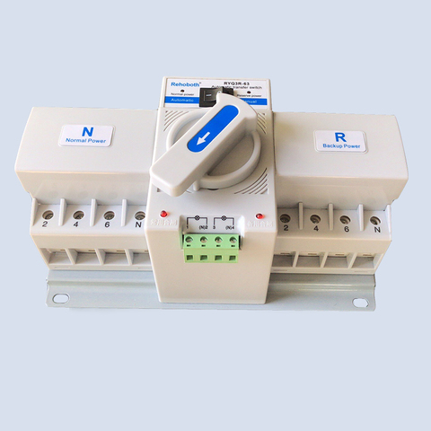 4P AC350-415V MCCB tipo Doble potencia Interruptor de Transferencia Automática interruptor de transferencia ATS de alimentación 4P interruptor de transferencia disyuntores ► Foto 1/6
