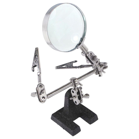 3 herramientas de soldadura manual de hierro con soporte de soldadura con gafas de aumento pinza de cocodrilo Abrazadera para ayudar a reparar la mano ► Foto 1/6