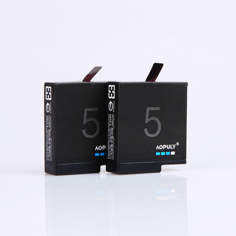 AOPULY-Batería Para GoPro hero 5, cargador de 1600mAh, batería para GoPro Go Pro hero5 HERO 5, AHDBT-501 AHDBT 501 ► Foto 1/6