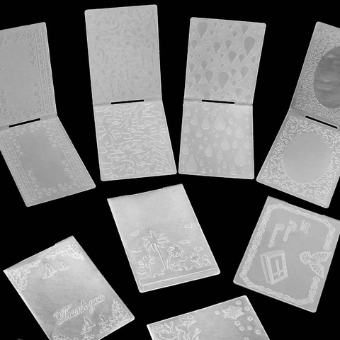 2022 nueva llegada álbum de recortes diseño de punto DIY troqueles de corte de papel álbum de recortes de plástico en relieve tamaño de la carpeta 10,5*15,5 cm ► Foto 1/6