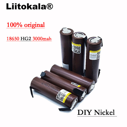 Liitokala-batería HG2 2022 de 18650 mAh, lote de 8 unidades, 3000, 18650 V, descarga 30A, baterías DBHG2 + de níquel de DIY ► Foto 1/5
