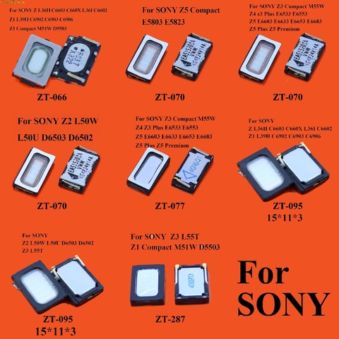 Auricular frontal y trasero para Sony Xperia Z Z1 Z2 Z3 Z4 Z5 Mini Compact Z5 Plus E6603, novedad, 2 unidades por lote ► Foto 1/6