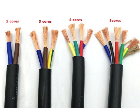 Cable de cobre RVV eléctrico, 22 AWG, 0,3 mm2 RVV 2/3/4/5/6/7/8/10/12/14/16/18 Pines, color negro ► Foto 1/1