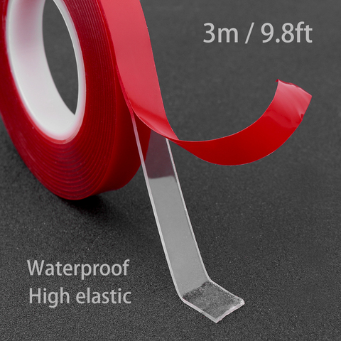 Cinta adhesiva de silicona transparente de 300cm de doble cara para coche de alta resistencia sin huellas adhesivo artículos vivientes ► Foto 1/6