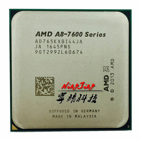 AMD A8-Series A8 7650K 7650 3,3 GHz Quad-Core AD765KXBI44JA Socket FM2 + ► Foto 1/1