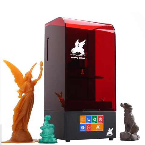 2022 el más nuevo Flyingbear Shine UV resina de alta precisión LCD DLP 3D impresora WiFi bola tornillo 4,3 pantalla táctil más tamaño ► Foto 1/1