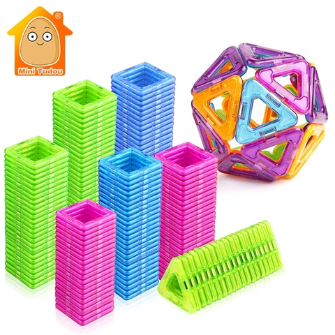 52-106 piezas Mini bloques magnéticos juego de construcción educativa modelos y juguete de construcción ABS imán diseñador niños regalo ► Foto 1/6