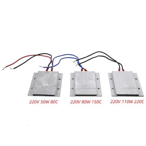 Placa calefactora PTC de temperatura constante, elemento calefactor PTC, placa calefactora de 220V, 50W / 80W / 100W ► Foto 1/6