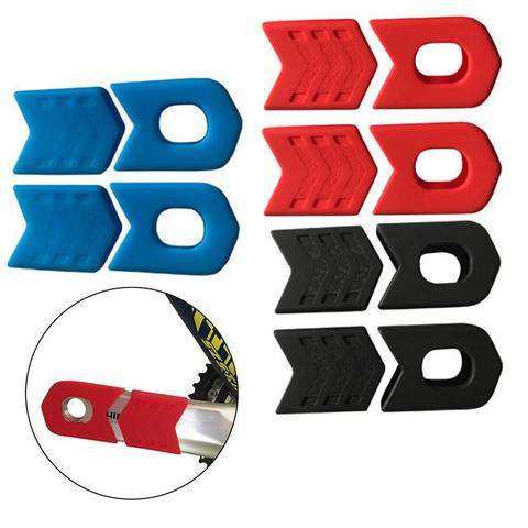 4 Uds. De accesorios para bicicleta, tapa de manivela de silicona para brazo, juego de bielas de ciclismo de montaña, Protector antideslizante para manivela de rueda de cadena ► Foto 1/6