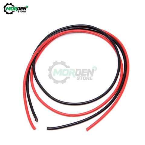 2M de silicona de alambre 10AWG 12AWG 14AWG 16AWG SR alambre Flexible de cobre trenzado Cables eléctricos blando y resistente al calor de silicona de sílice ► Foto 1/6