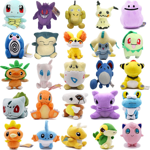 Juguetes de Peluche para niños, muñecos de Peluche de Mimikyu Cubone Charmander Raichu Psyduck Mew Ditto Dragonite, Lapras, regalo de Navidad ► Foto 1/6