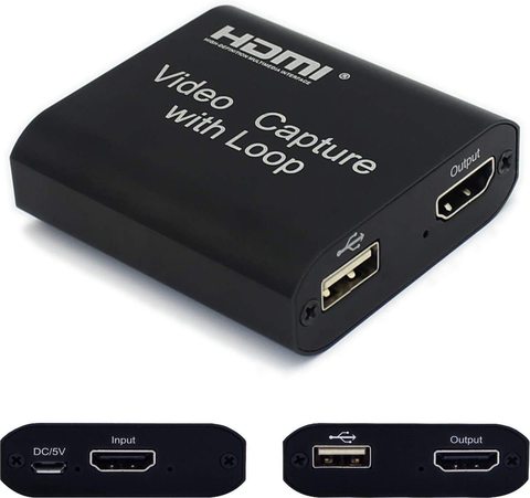 Tarjeta de captura de vídeo de Audio 4k con salida de bucle HDMI a HDMI USB 2,0 para teléfono PS4 Game Live Video Streaming Record ► Foto 1/6