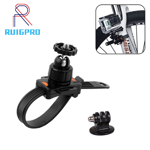 Soporte de montaje de cinturón de bicicleta ajustable Gopro Clip abrazadera de montaje para Gopro Hero 7 6 5 4 3 + 3 xiaomi yi 4K de alta calidad ► Foto 1/6