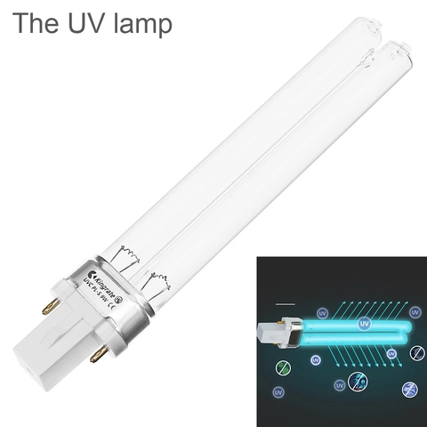 Tubo de lámpara germicida UV 5W / 7W / 9W UV-C esterilizador de purificación de desinfección 254nm bombilla de luz ultravioleta en forma de H UVC ► Foto 1/6