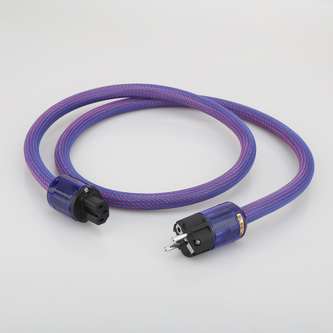Cable de alimentación de alta gama 6N, Cable de Audio de cobre de alta fidelidad, con enchufe europeo P037 /P037E, EE. UU./Schuko ► Foto 1/6
