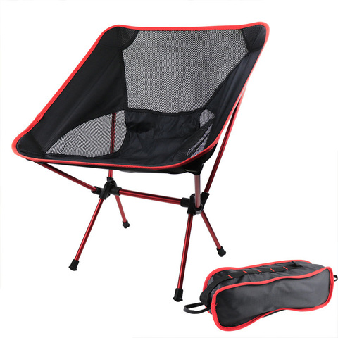 Silla plegable con forma de luna para exteriores, asiento portátil desmontable, ultraligero, para acampada, playa, pesca, jardín, senderismo, asientos para Picnic ► Foto 1/1