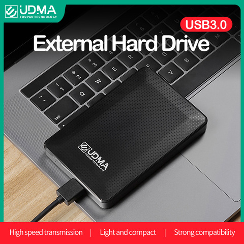 UDMA-disco duro externo USB 3,0, dispositivo de almacenamiento externo de 2TB, HD, 500GB, 1tb, hdd, 2,5 