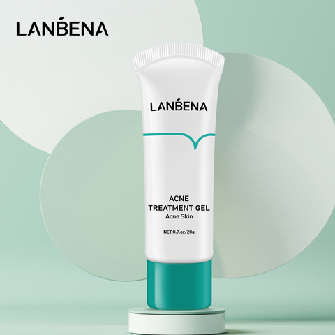 LANBENA-tratamiento para el acné, crema facial para la eliminación de espinillas, marcas de decoloración, reparación de cicatrices de acné, Gel que reduce los poros, blanqueamiento, cuidado de la piel, 20g ► Foto 1/6