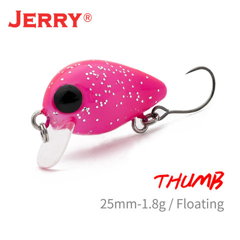 Jerry Thumb-Wobblers flotantes, señuelo de pesca de perca de trucha, 1 unidad, Crankbait, 25mm, 1,8g, cebos artificiales, aparejos de agua dulce ► Foto 1/6