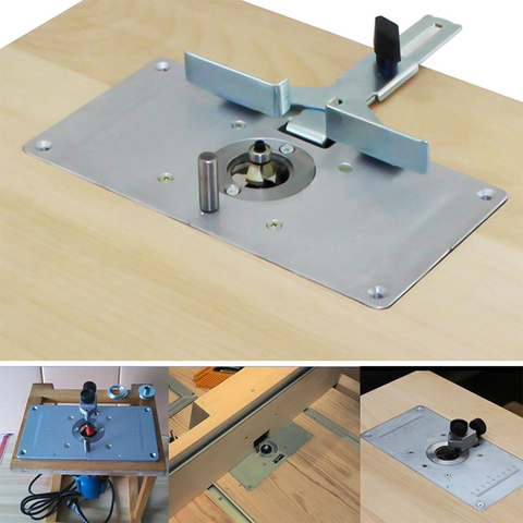 Placa de inserción de mesa para fresadora de madera eléctrica