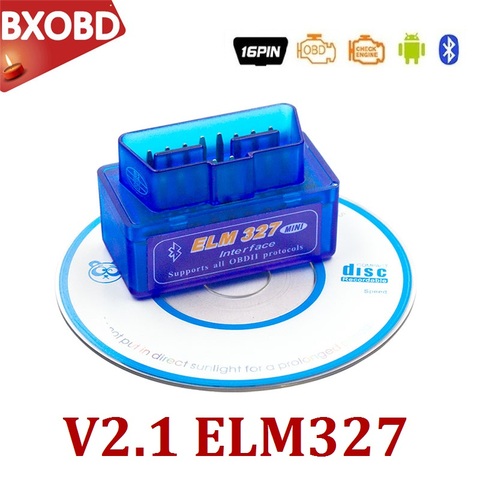 Herramienta de diagnóstico de coche V2.1 Mini ELM327, escáner OBD2 con Bluetooth, lector de código para Android, Windows, Symbian, Inglés ► Foto 1/5