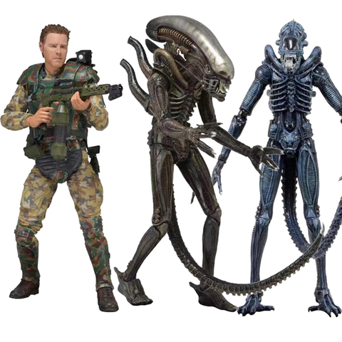 Aliens-figura de acción de Aliens NECA vs Predator, modelo de figura de acción de 7 pulgadas, modelo de Guerrero Xenomorph ► Foto 1/6