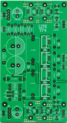 1 Uds nueva placa de alimentación regulada por Transistor LITE TP-4 DIY PCB Universal en blanco para etapa frontal de tubo electrónico TP4 ► Foto 1/1