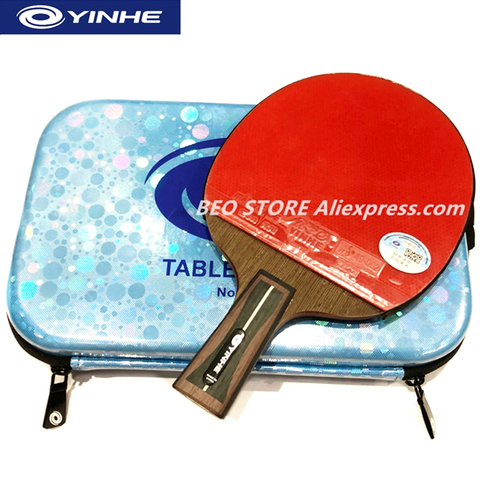 YINHE-raqueta de ping pong, raqueta de ping pong de 12 estrellas con esponja de carbono ► Foto 1/6