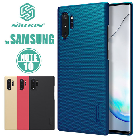 Para Samsung Galaxy Nota 10 Plus estuche protector Super esmerilado Nillkin de cubierta trasera dura para Samsung Nota 10 9 8 funda para teléfono 7 FE Nilkin ► Foto 1/6