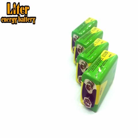 Batería de repuesto de 9 V y 4,8 mAh para detectores de humo, batería de larga vida, detectores de humo, juguetes, 1/2/4x2,6x1,7x1200 cm, Ni-MH, 9 V, 1200mAh ► Foto 1/4