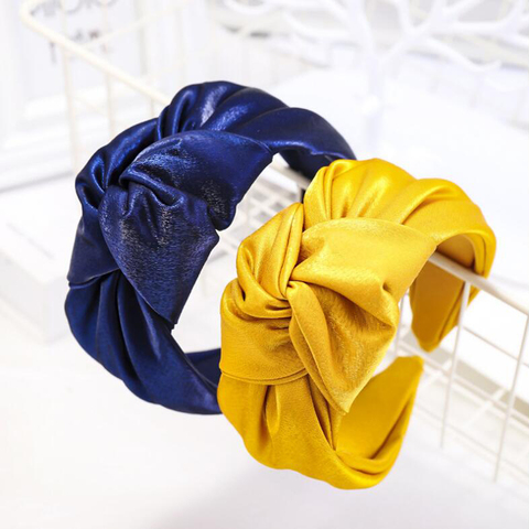 Accesorios para el cabello de alta calidad para adultos, diadema de tela brillante de Lado ancho, Lado ancho, diadema clásica para el pelo, novedad ► Foto 1/6